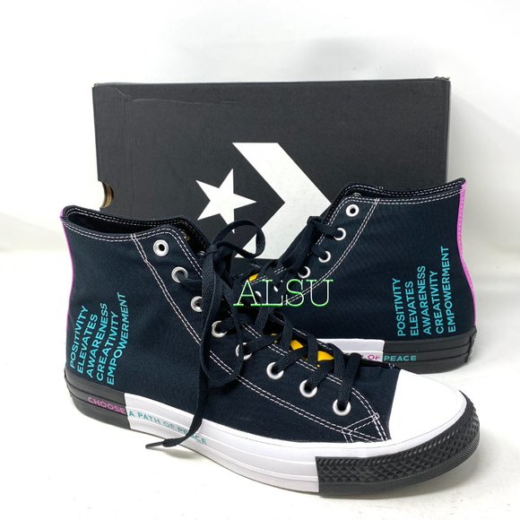 Converse Chuck Taylor AS High Canvas Black Sneakers Men's Size 166535F - Picture 7 of 8